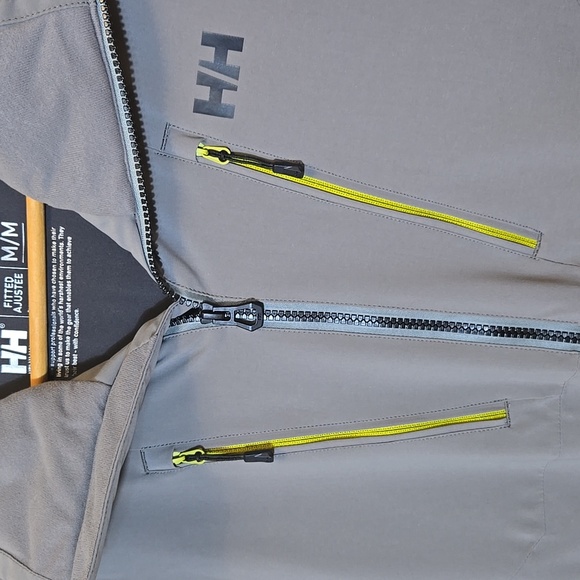 Helly-Hansen Mens Alpha 4.0 Jacket Fitted M Gray 65927 Helly Tech Recco H2 Flow - Picture 6 of 16